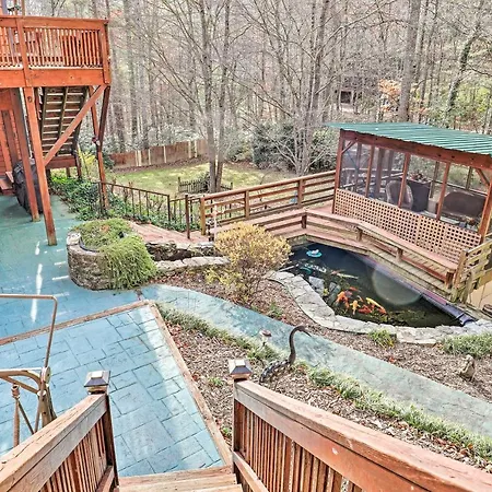 Asheville Mountain Getaway With Patio And Koi Pond!-2